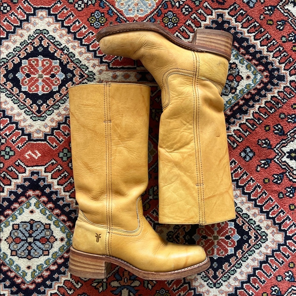 Frye Banana Campus Boots Made in USA